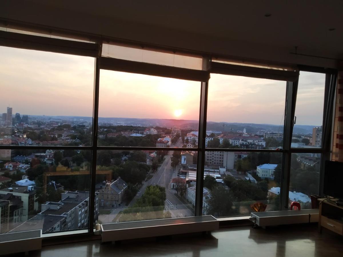Luxury Apartment In Skyscraper 빌뉴스 외부 사진
